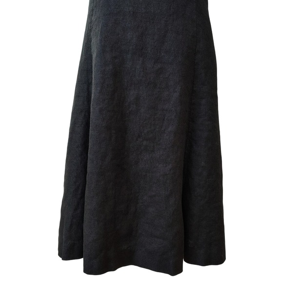 Austin Reed Black Linen Dress Size 8 Short Sleeve Career Classic - Picture 4 of 11